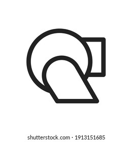 El icono de píxel perfecto minimalista con el color sólido de la carpeta. adecuado para UI UX, plantilla de impresión, diseño web y otros