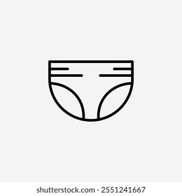 Diaper thin liner icon isolated.