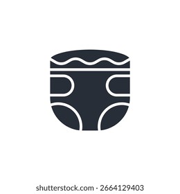 Windeln-Symbol. vector.Editable stroke.linear style Zeichen zur Verwendung Web-Design, logo.Symbol-Illustration.