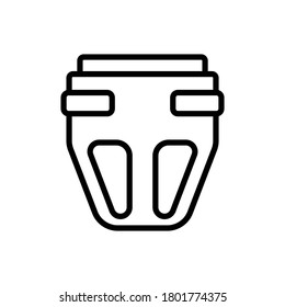 Diapers Retirement home icon. Simple line, outline vector elements of nursing home icons for ui and ux, website or mobile application