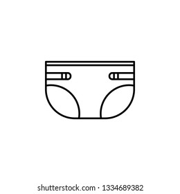 Diapers,maternity icon. Element of maternity culture. Thin icon for website design and development, app development. Premium icon