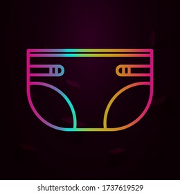 Diapers,maternity nolan icon Simple thin line, outline vector of Maternity icons for ui and ux, website or mobile application