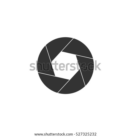 Diaphragm icon flat. Illustration isolated vector sign symbol