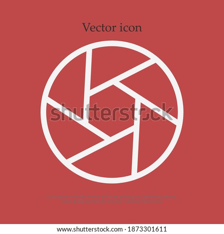 diaphragm line icon, outline vector illustration.