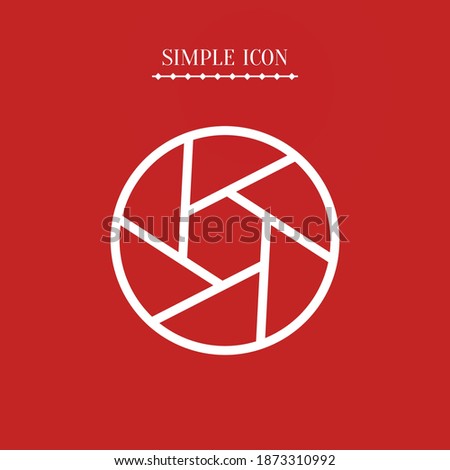 diaphragm line icon, outline vector illustration.