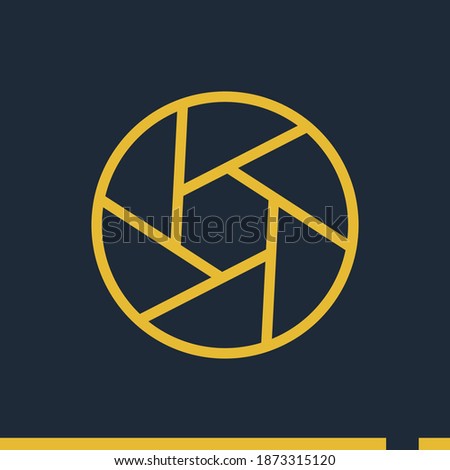 diaphragm line icon, outline vector illustration.