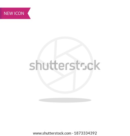 diaphragm line icon, outline vector illustration.