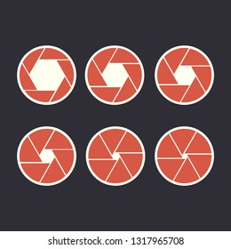 Diaphragm steps flat icon infographic design