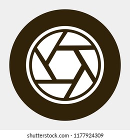 diaphragm vector icon 10 eps