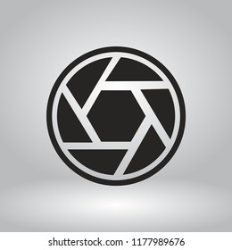 diaphragm vector icon 10 eps