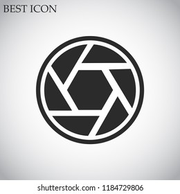 diaphragm vector icon 10 eps