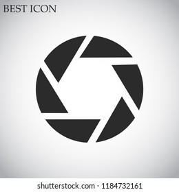 diaphragm vector icon 10 eps