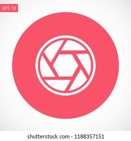 diaphragm vector icon 10 eps