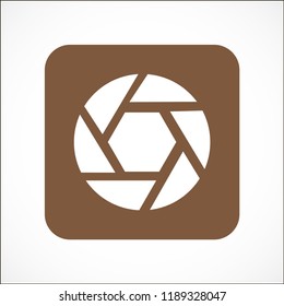 diaphragm vector icon 10 eps
