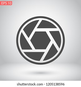 diaphragm vector icon 10 eps