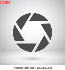 diaphragm vector icon 10 eps