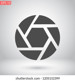 diaphragm vector icon 10 eps