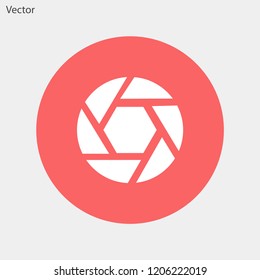 diaphragm vector icon 10 eps