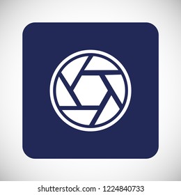 diaphragm vector icon 10 eps