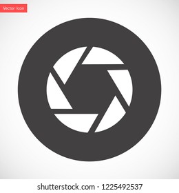 diaphragm vector icon 10 eps