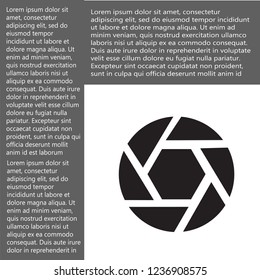 diaphragm vector icon 10 eps