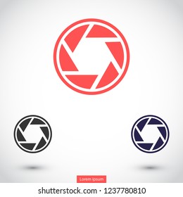 diaphragm vector icon 10 eps