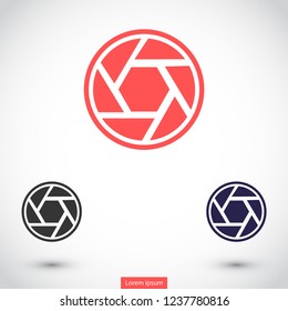 diaphragm vector icon 10 eps