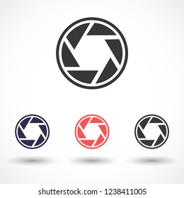 diaphragm vector icon 10 eps
