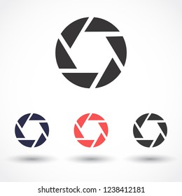 diaphragm vector icon 10 eps