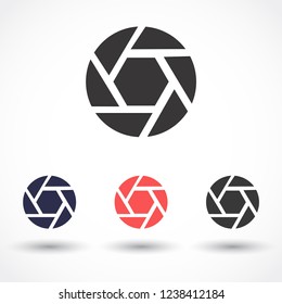 diaphragm vector icon 10 eps
