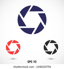 diaphragm vector icon 10 eps