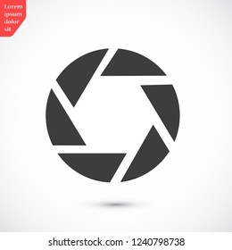 diaphragm vector icon 10 eps