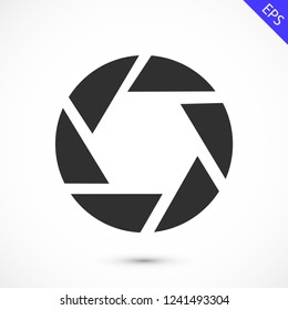 diaphragm vector icon 10 eps
