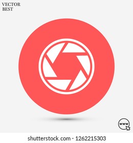 diaphragm vector icon 10 eps