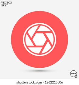 diaphragm vector icon 10 eps