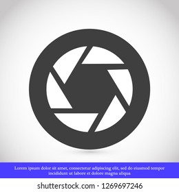 diaphragm vector icon 10 eps