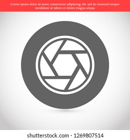 diaphragm vector icon 10 eps