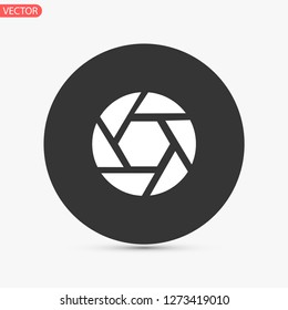 diaphragm vector icon 10 eps