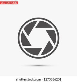diaphragm vector icon 10 eps