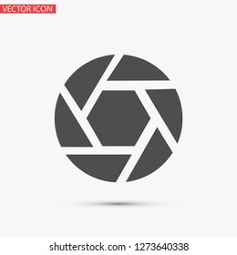 diaphragm vector icon 10 eps