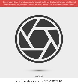 diaphragm vector icon 10 eps