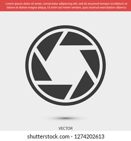 diaphragm vector icon 10 eps