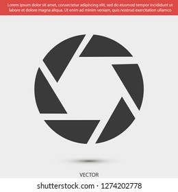 diaphragm vector icon 10 eps