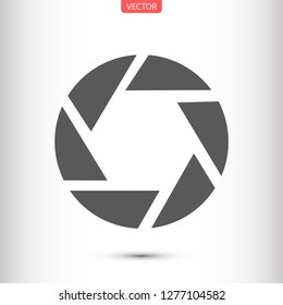diaphragm vector icon 10 eps