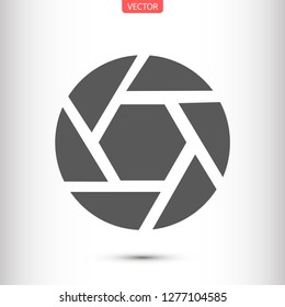 diaphragm vector icon 10 eps