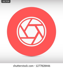 diaphragm vector icon 10 eps