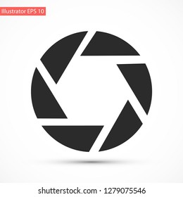 diaphragm vector icon 10 eps
