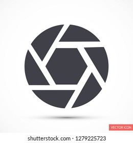 diaphragm vector icon 10 eps