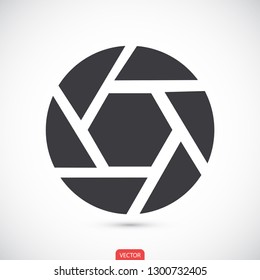 diaphragm vector icon 10 eps