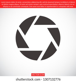 diaphragm vector icon 10 eps